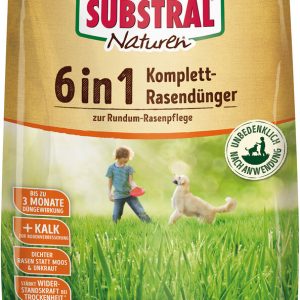 SUBSTRAL 6-in-1-Komplett-Rasendünger Naturen 20 kg SUBSTRAL 6-in-1-Komplett-Rasendünger Naturen 20 kg