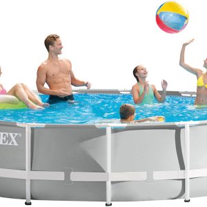 INTEX Stahlrahmen-Pool-Set Prism Rondo 457 x 107 cm INTEX Stahlrahmen-Pool-Set Prism Rondo 457 x 107 cm