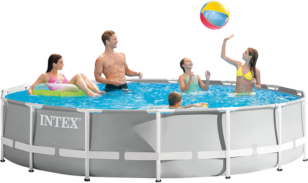 INTEX Stahlrahmen-Pool-Set Prism Rondo 457 x 107 cm