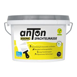 anTon Fertigspachtelmasse Weiss 1Kg