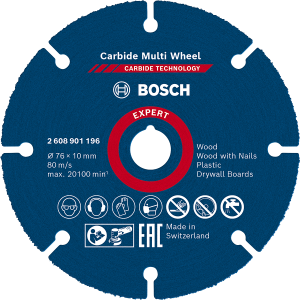 BOSCH Trennscheibe 76 x 10 mm BOSCH Trennscheibe 76 x 10 mm