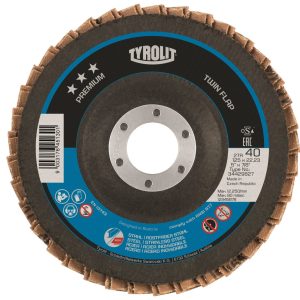 TYROLIT Premium-Lameller Twinflap 125 mm Ø K 60 TYROLIT Premium-Lameller Twinflap 125 mm Ø K 60