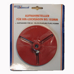 KRAFTBOX PROFESSIONAL Aufnahmeteller 33 – 103 mm Ø KRAFTBOX PROFESSIONAL Aufnahmeteller 33 – 103 mm Ø