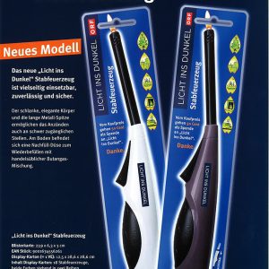 LICHT INS DUNKEL Stab-Feuerzeug