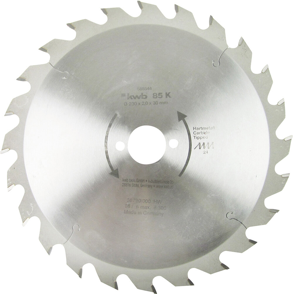 KWB HM-Sägeblatt 230 x 30 mm Ø, 24 Zähne