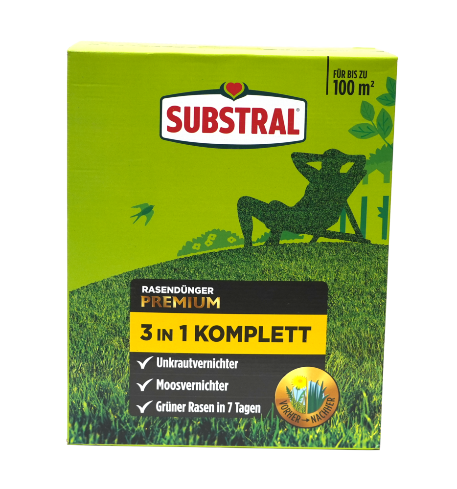 SUBSTRAL Komplett-Rasendünger 3 in 1