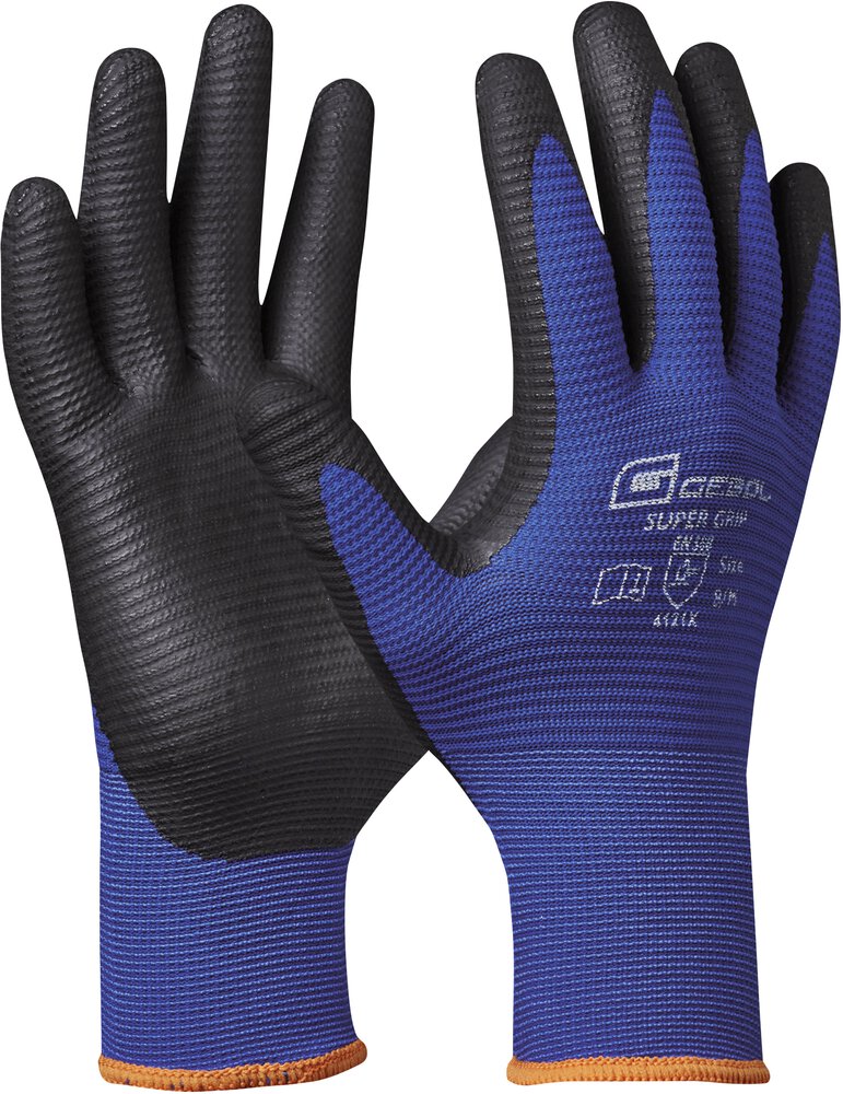 GEBOL Nitril-Handschuhe Super Grip Gr. 9