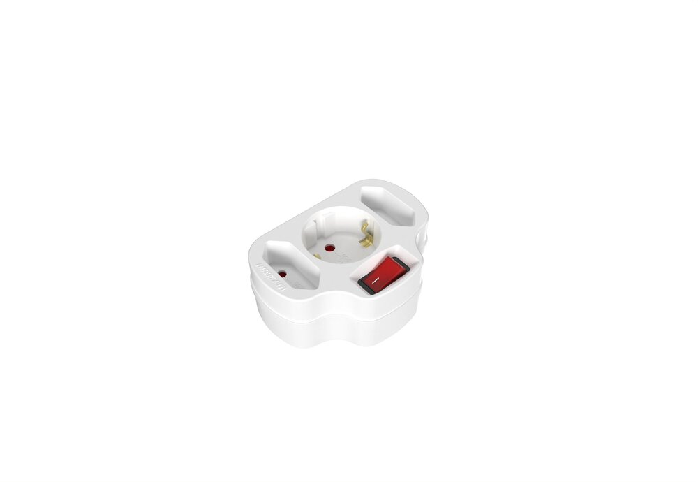 Zgonc 3-Fach Adapterstecker + Schalter