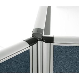 3 x 120° Winkelverkettung Schallschutz System 40, für Stellwandhöhen H 1600 mm 3 x 120° Winkelverkettung Schallschutz System 40, für Stellwandhöhen H 1600 mm