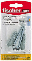 FISCHER 2 Stk. S-Dübel SB 8/6 K, 8 mm mit Winkelhaken FISCHER 2 Stk. S-Dübel SB 8/6 K, 8 mm mit Winkelhaken