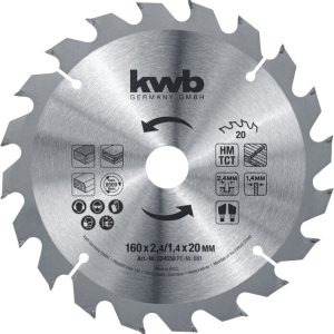 KWB HM-Kreissägeblatt 160 x 20 mm Ø KWB HM-Kreissägeblatt 160 x 20 mm Ø