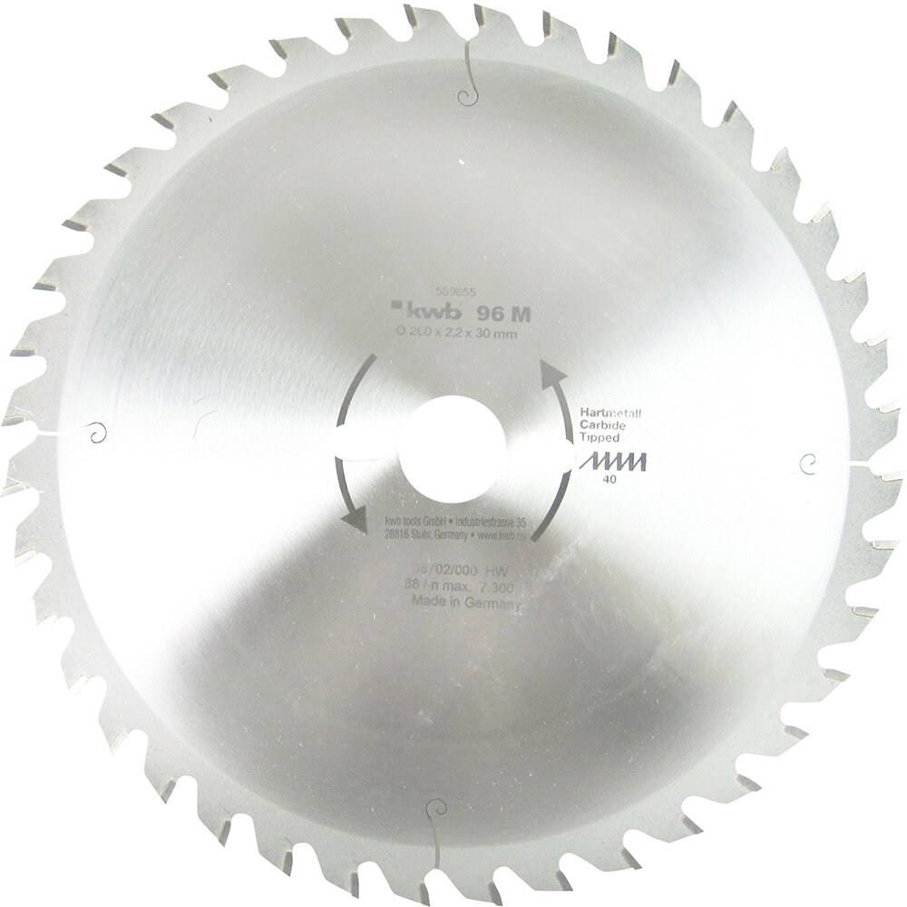 KWB HM-Kreissägeblatt 260 x 30 mm Ø, 40 Zähne