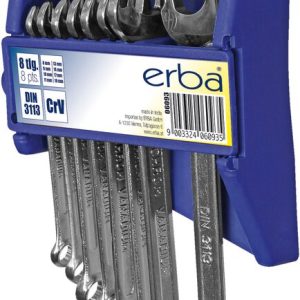 ERBA Gabel-Ringschlüsselsatz 8-tlg. 8 – 19 mm ERBA Gabel-Ringschlüsselsatz 8-tlg. 8 – 19 mm