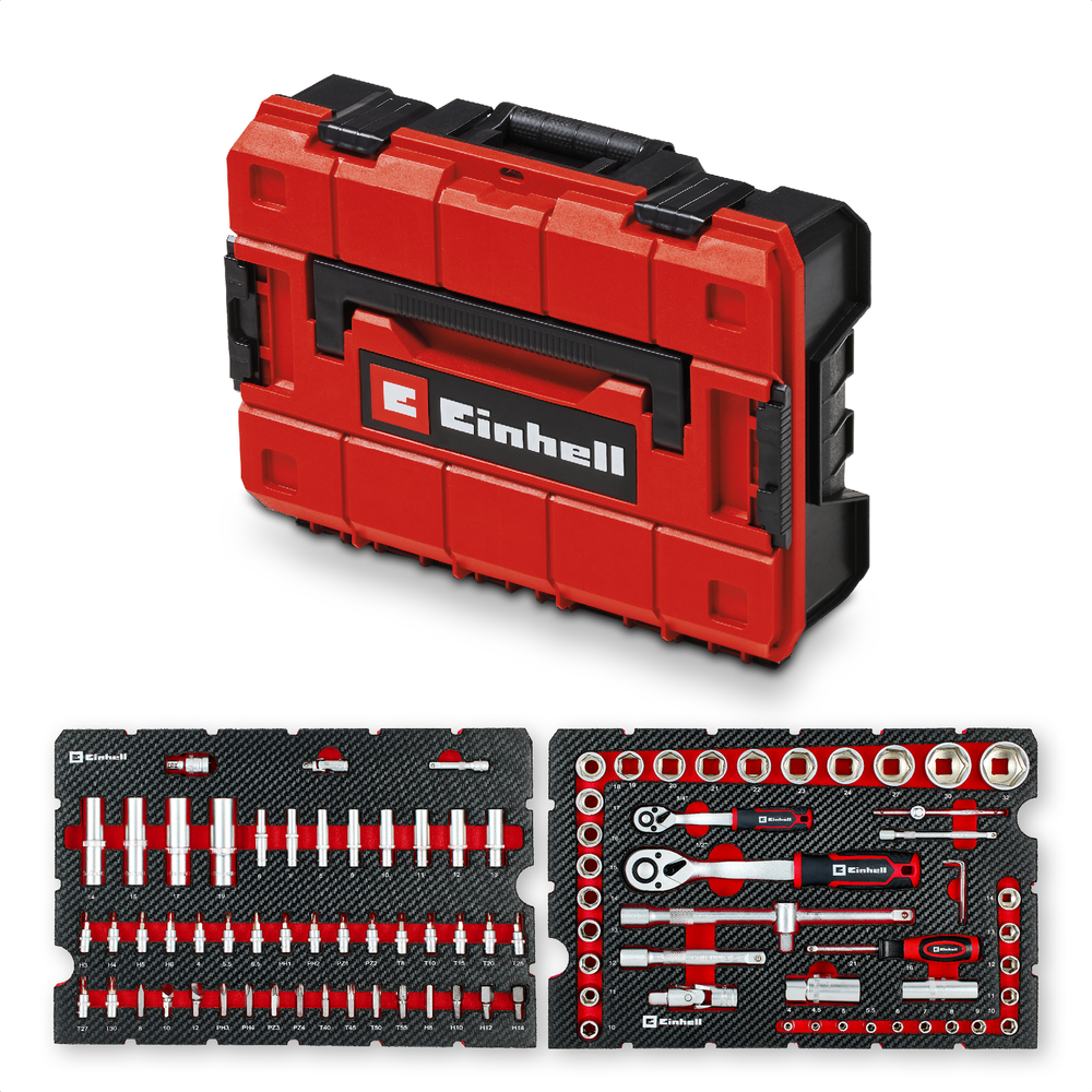 EINHELL Werkzeugkoffer Werkstatt E-Case 92-tlg.