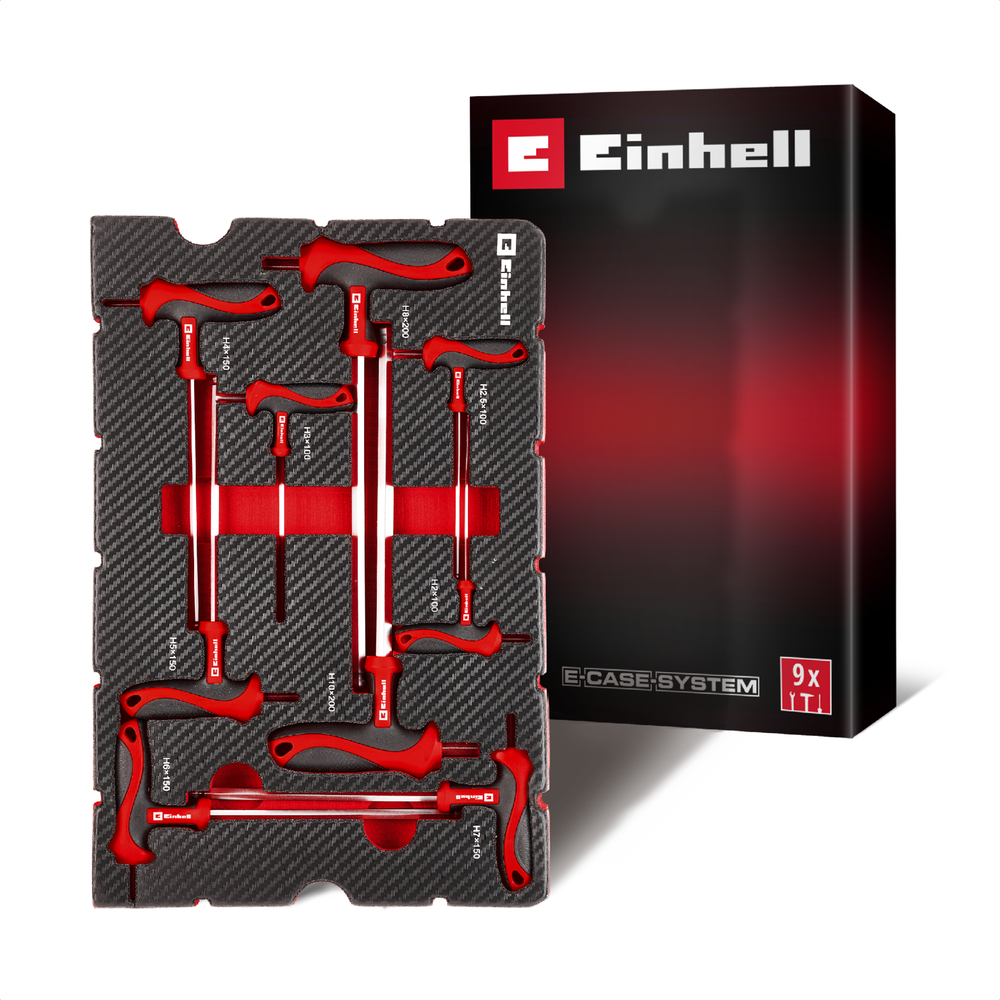 EINHELL Einleger T-Griff-Schraubenzieher 9-tlg.