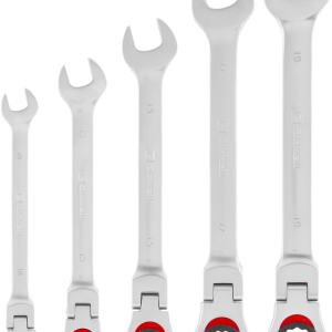 EINHELL PROFESSIONAL Gabel-Ring-Ratschenschlüssel-Set flexibel 5-tlg. Ø 10–19 mm EINHELL PROFESSIONAL Gabel-Ring-Ratschenschlüssel-Set flexibel 5-tlg. Ø 10–19 mm