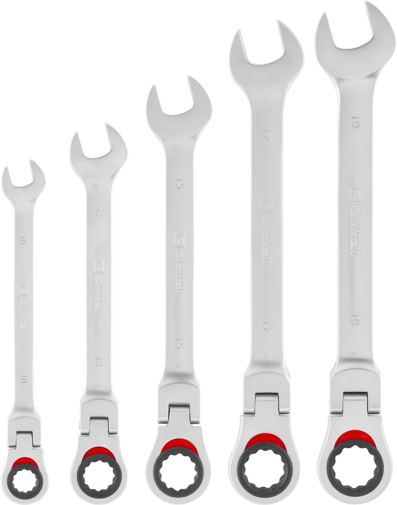EINHELL PROFESSIONAL Gabel-Ring-Ratschenschlüssel-Set flexibel 5-tlg. Ø 10–19 mm