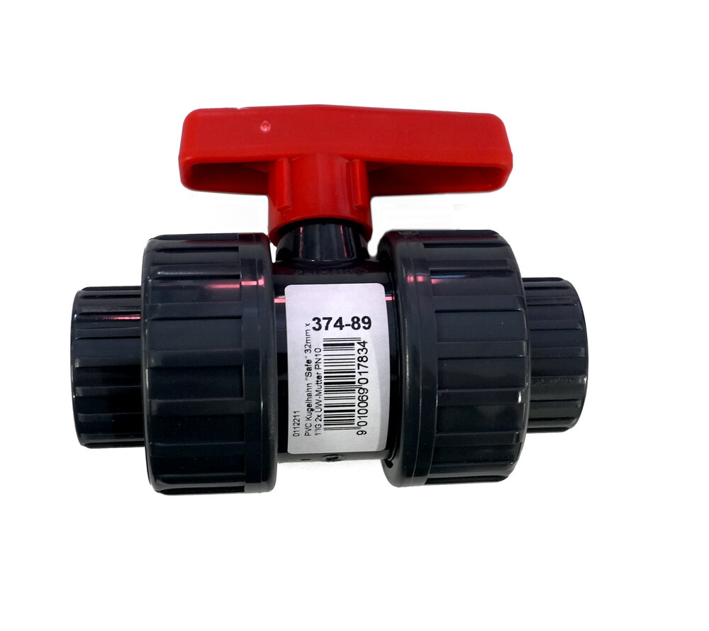 PVC-Kugelhahn 32 mm Ø x 1"
