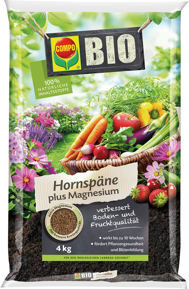 COMPO Bio Hornspäne und Magnesium 4 kg