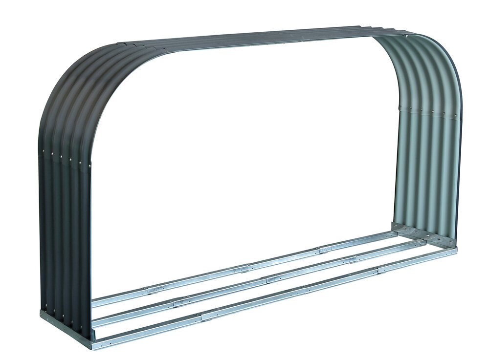 YPL Kaminholzregal oval 212 x 111 x 40 cm