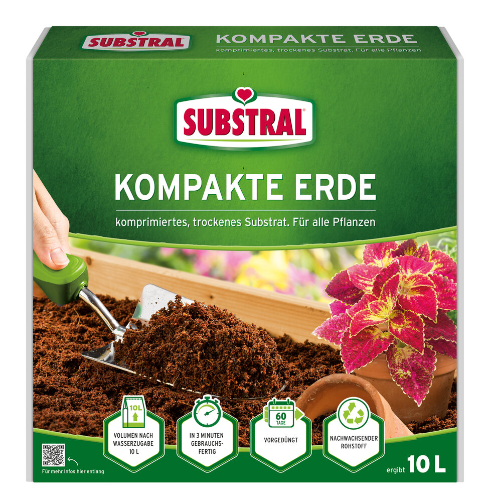 SUBSTRAL Kompakte Blumenerde - 10 Liter