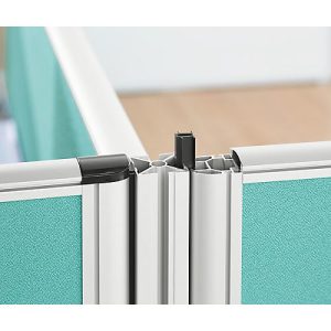 4 x 90° Winkelverkettung Schallschutz System 40, für Stellwandhöhe 1200 mm 4 x 90° Winkelverkettung Schallschutz System 40, für Stellwandhöhe 1200 mm