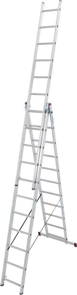 KRAUSE Alu-Kombileiter 3 x 11 Sprossen
