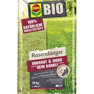 COMPO BIO Rasendünger Unkraut & Moos Stopp 10 kg COMPO BIO Rasendünger Unkraut & Moos Stopp 10 kg