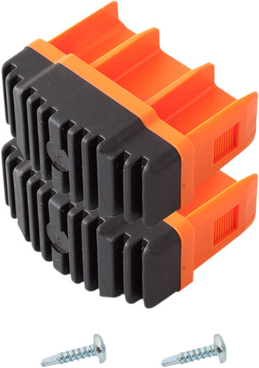 KRAUSE 2 Fuß-Stopfen 64 x 25 mm