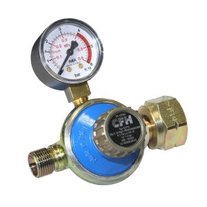 CFH Propan-Regler mit Manometer DR 115 1 – 4 bar CFH Propan-Regler mit Manometer DR 115 1 – 4 bar