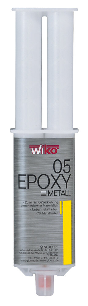 WIKO 2-Komponenten-Epoxy-Kleber 25 ml, metallfarben
