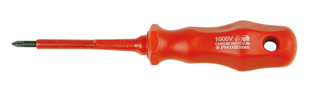 KRAFTBOX PROFESSIONAL Elektriker-Schraubenzieher PH 1 x 80 mm KRAFTBOX PROFESSIONAL Elektriker-Schraubenzieher PH 1 x 80 mm