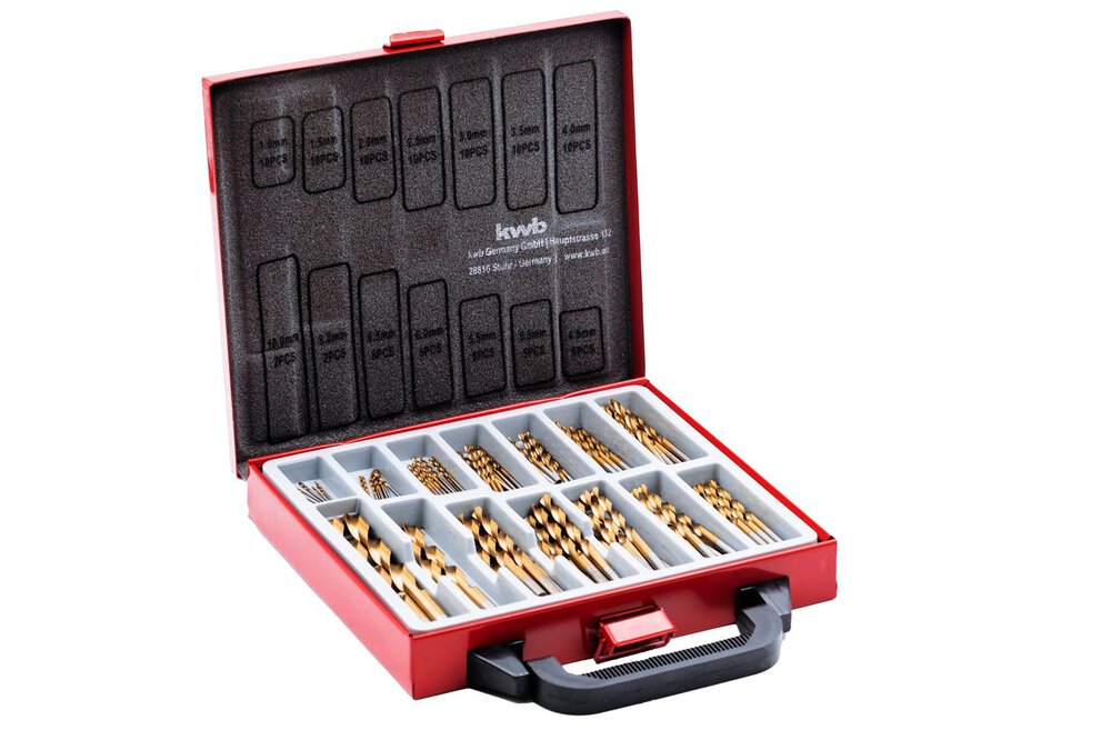 KWB 99-tlg. Titan-HSS-Spiralbohrer-Set
