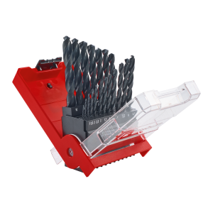EINHELL HSS-R Metallbohrer-Kassette, schwarz brüniert, 19-tlg., Ø 1 – 10 mm EINHELL HSS-R Metallbohrer-Kassette, schwarz brüniert, 19-tlg., Ø 1 – 10 mm