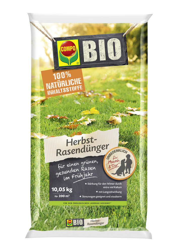 COMPO BIO Herbst-Rasendünger 10KG