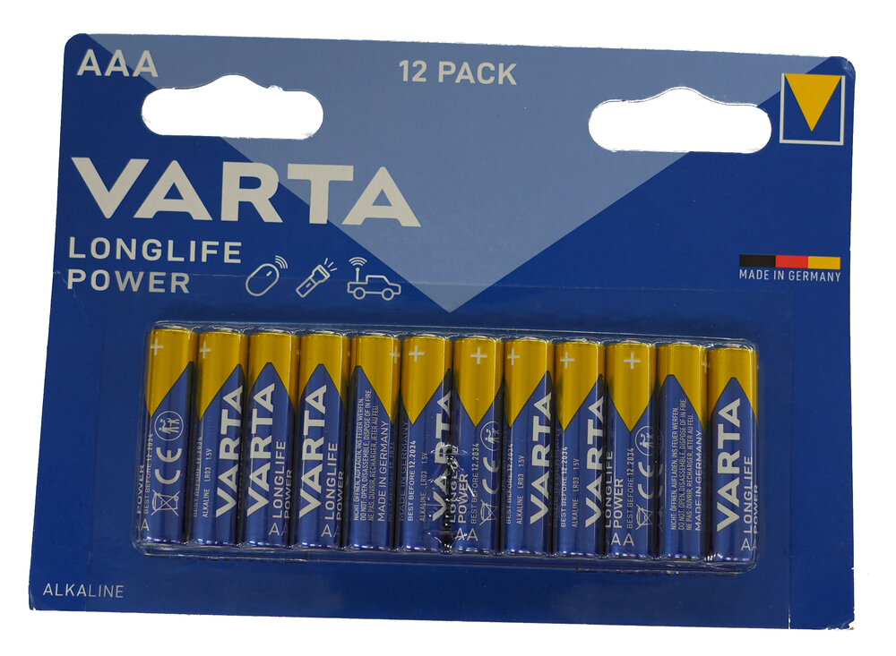 VARTA 12 Batterien High Energy Micro AAA