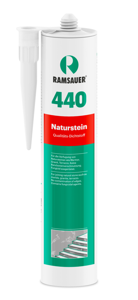 RAMSAUER Silikon Dichtstoff 440 Naturstein, transparent 310ml