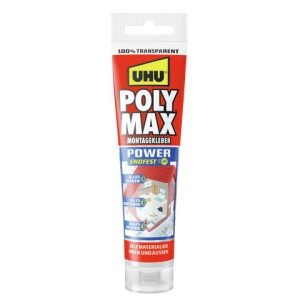 UHU Poly Max Montagekleber POWER transparent 115 g UHU Poly Max Montagekleber POWER transparent 115 g