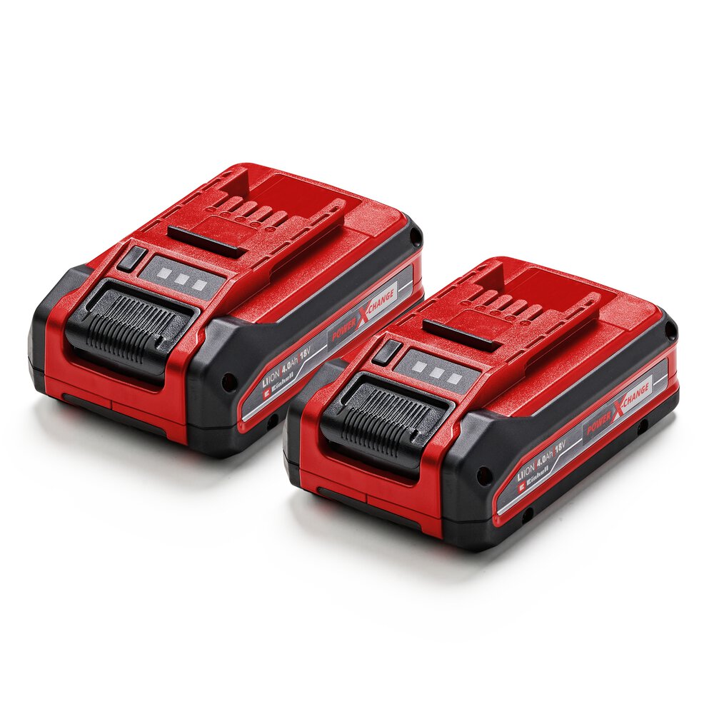 EINHELL 18 V Doppelpack Akku 4,0 Ah PLUS Power X-Change