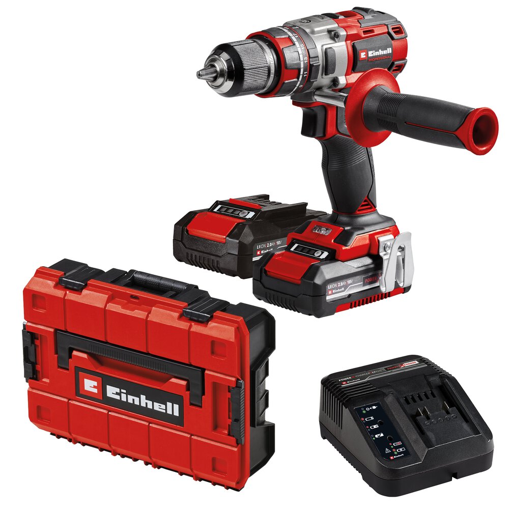 EINHELL PROFESSIONAL Akku-Schlagbohrschrauber Set TP-CD 18/80 Li-i BL (2x2,0Ah)