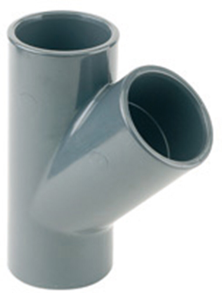 PVC-T-Stück 32 mm Ø 45°