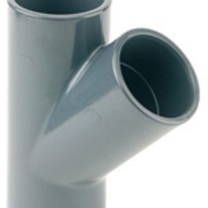 PVC-T-Stück 50 mm Ø 45° PVC-T-Stück 50 mm Ø 45°
