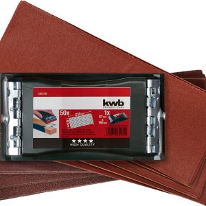 KWB PROFI Handschleifer-Set, mit 50 Schleifstreifen 93 x 230 mm KWB PROFI Handschleifer-Set, mit 50 Schleifstreifen 93 x 230 mm