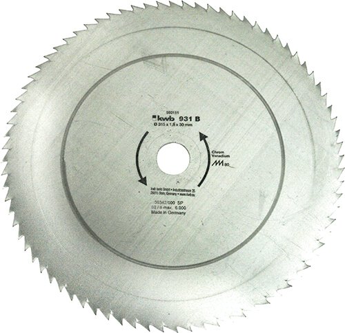 KWB Kreissägeblatt 315 x 30 mm Ø, 80 Zähne