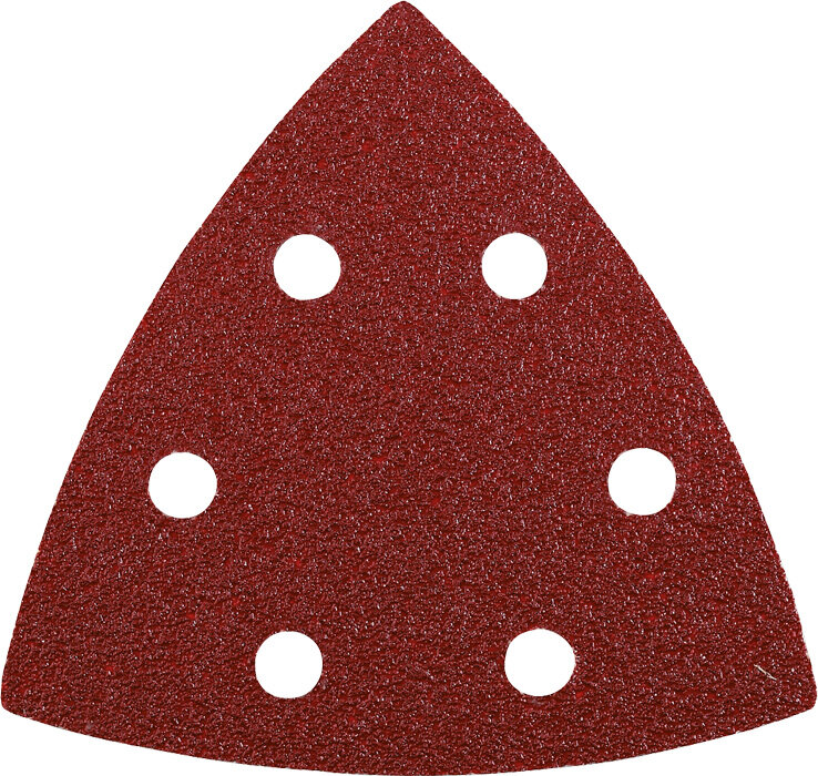 KWB 5 QUICK-STICK Schleifdreiecke 93 mm, K 120, HOLZ & METALL, Edelkorund