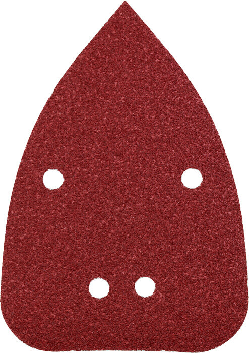 KWB 5 QUICK-STICK Schleifdreiecke 96 x 136 mm, K 240, HOLZ & METALL, Edelkorund