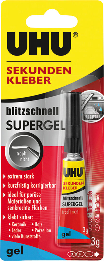 UHU Sekundenkleber Supergel 3 g