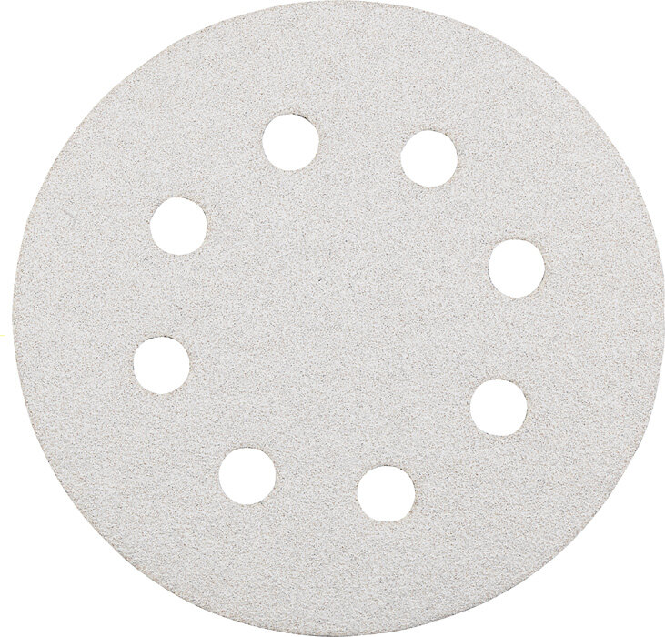 KWB 5 QUICK-STICK Schleifscheiben Ø 125 mm, gelocht, K 40, HOLZ & LACK, Silberschliff