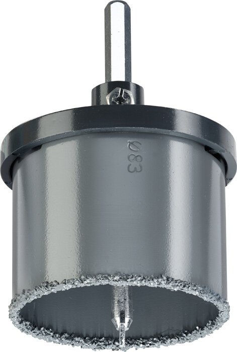 KWB Lochsäge hartmetallbestreut, mit Trägerteller und Zentrierbohrer, ø 83 mm