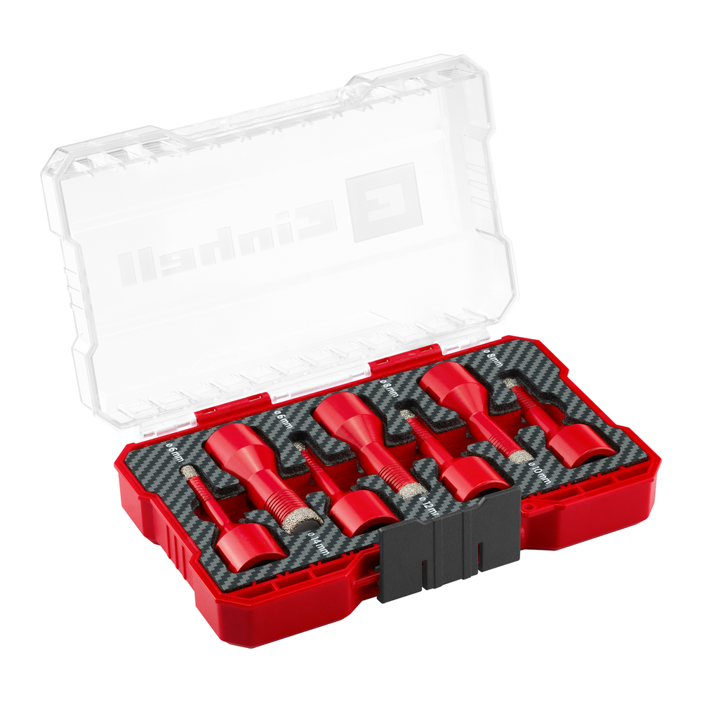 EINHELL M-CASE Diamant-Fliesenbohrer-Set, M14, 7-tlg.